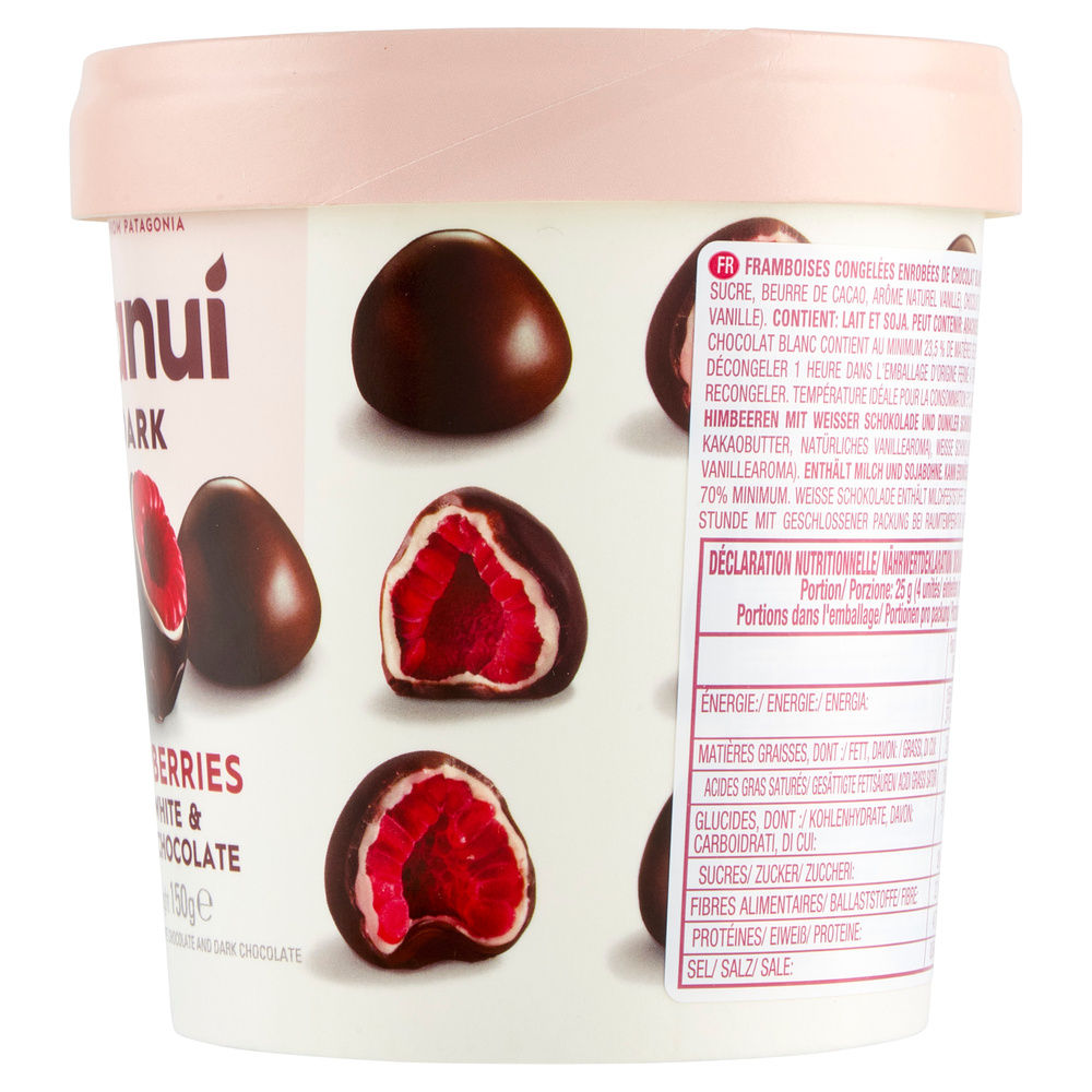 FRANUI LAMPONI CIOCCOLATO BIANCO E FONDENTE 150G NEW - 5