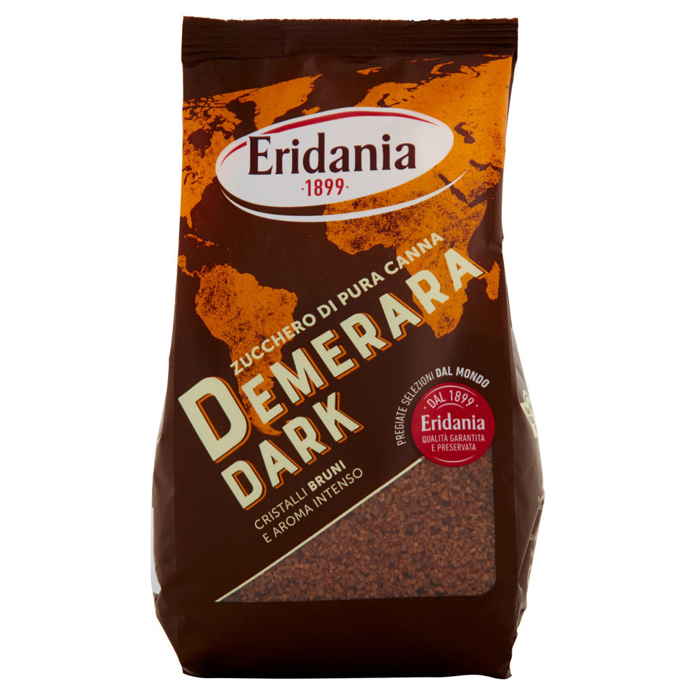 Zucchero di pura canna demerara dark eridania g500