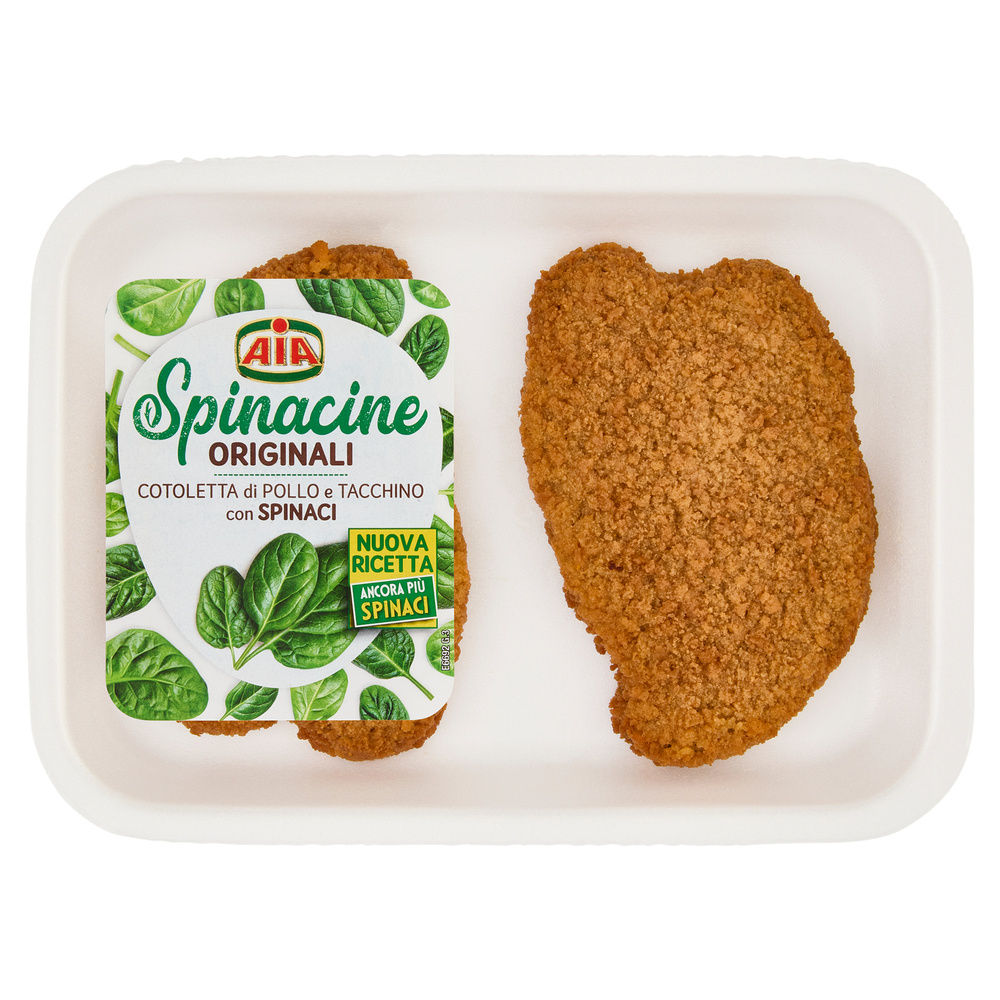 SPINACINE CON POLLO TACCHINO E SPINACI CF 200 G AIA - 0