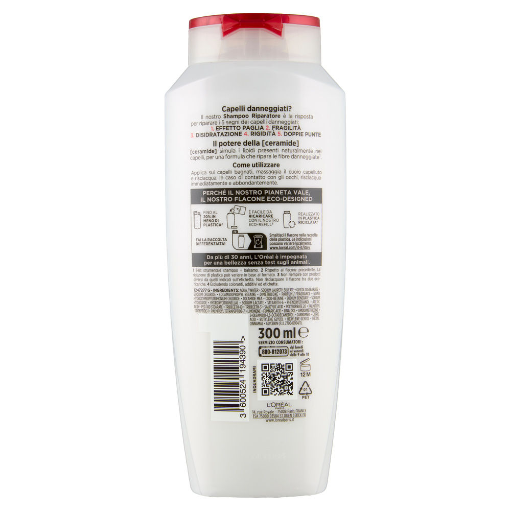 SHAMPOO L'OREAL ELVIVE TOTAL REPAIR ML 300 - 1