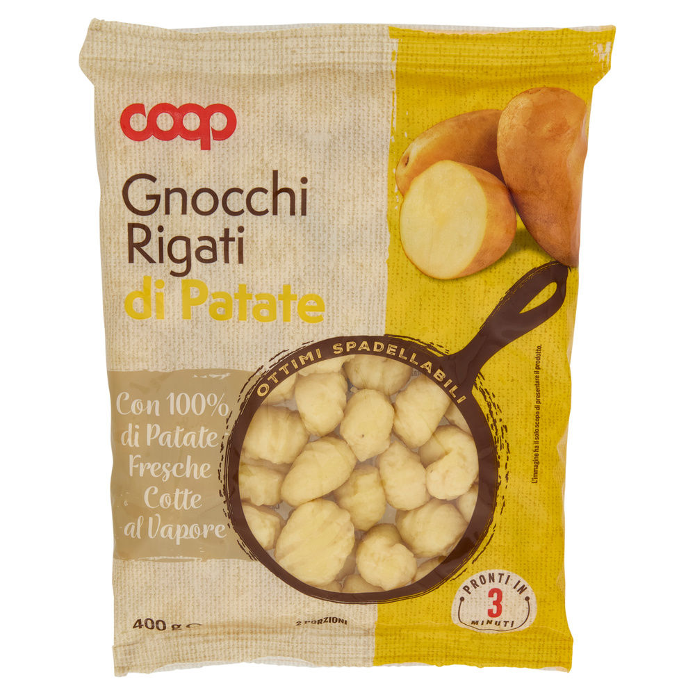 GNOCCHI DI PATATE RIGATI QUASI PRONTI COOP G 400 - 2