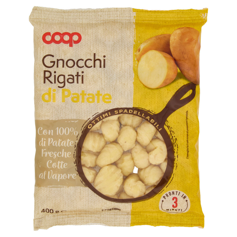 GNOCCHI DI PATATE RIGATI QUASI PRONTI COOP G 400 - 6