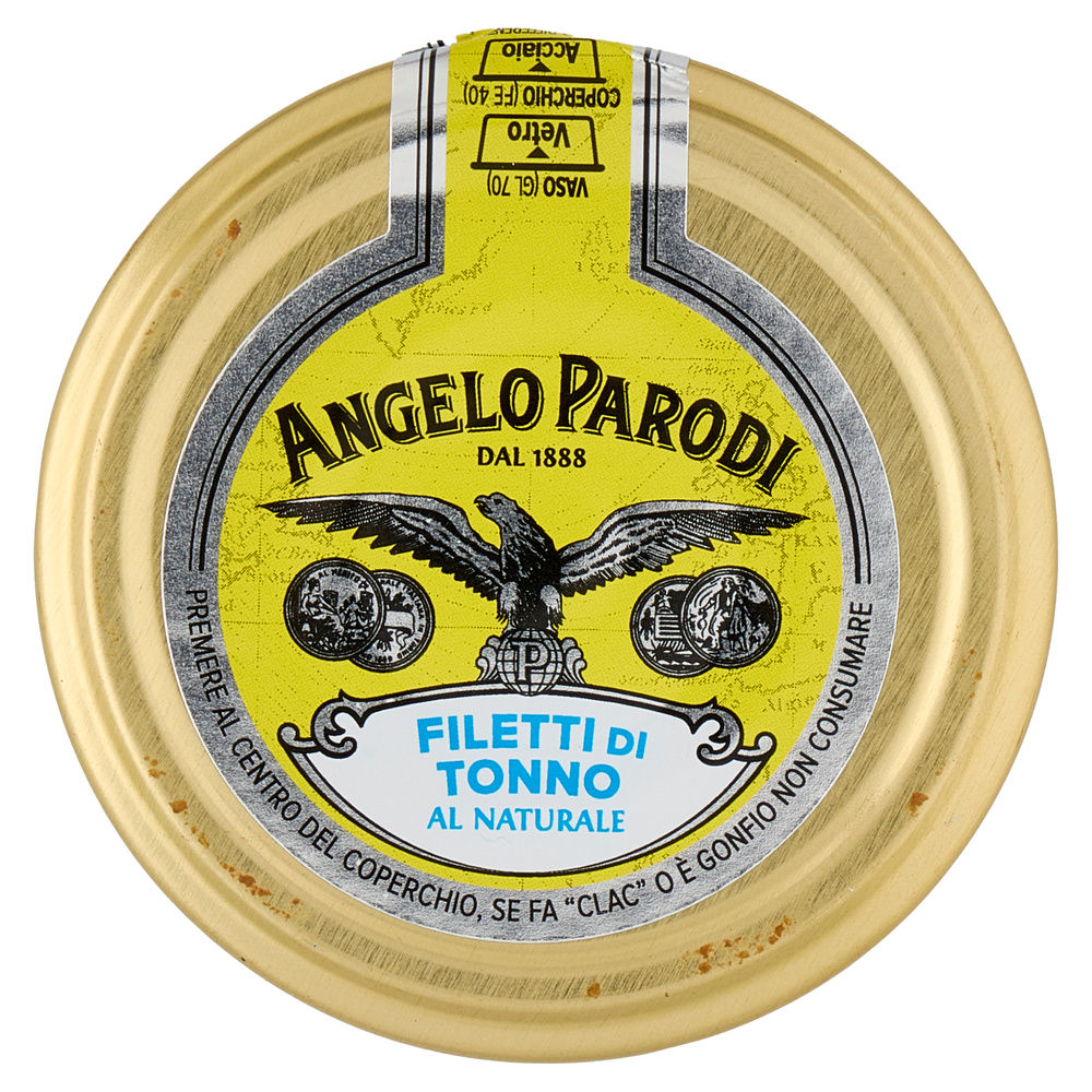 FILETTI DI TONNO AL NATURALE ANGELO PARODI G 178 SGOCC G 125 - 2