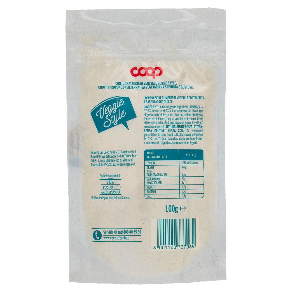 GRATTUGIATO VEGETALE COOP VEGGIE STYLE G 100 - 4