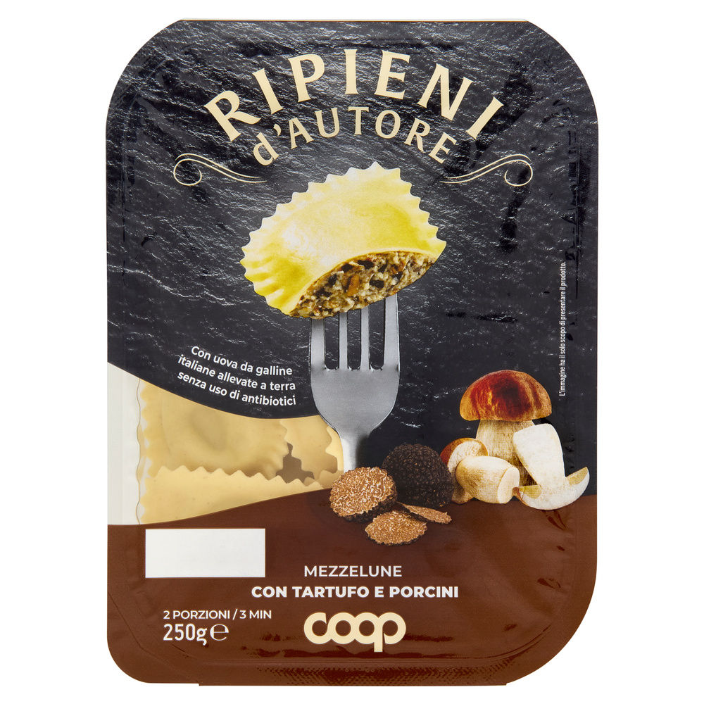 MEZZELUNE PORCINI E TARTUFO COOP G 250 - 0