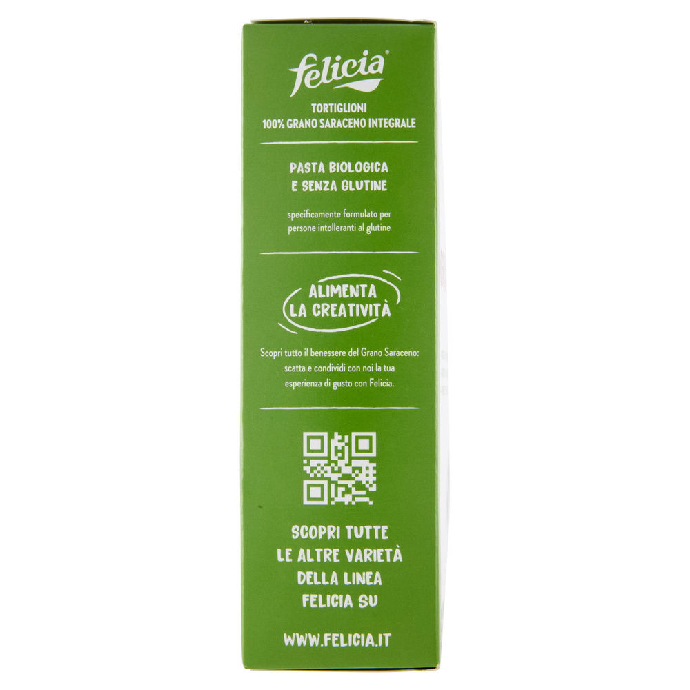 PASTA DI GRANO SARACENO TORTIGLIONI SENZA GLUTINE BIO FELICIA G 340 - 3