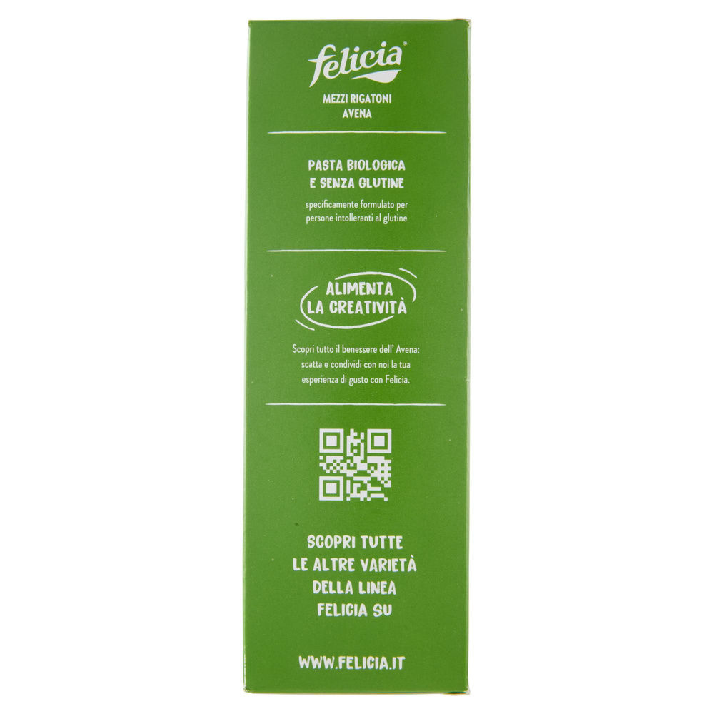 MEZZI RIGATONI MIX AVENA SENZA GLUTINE FELICIA G 340 - 1