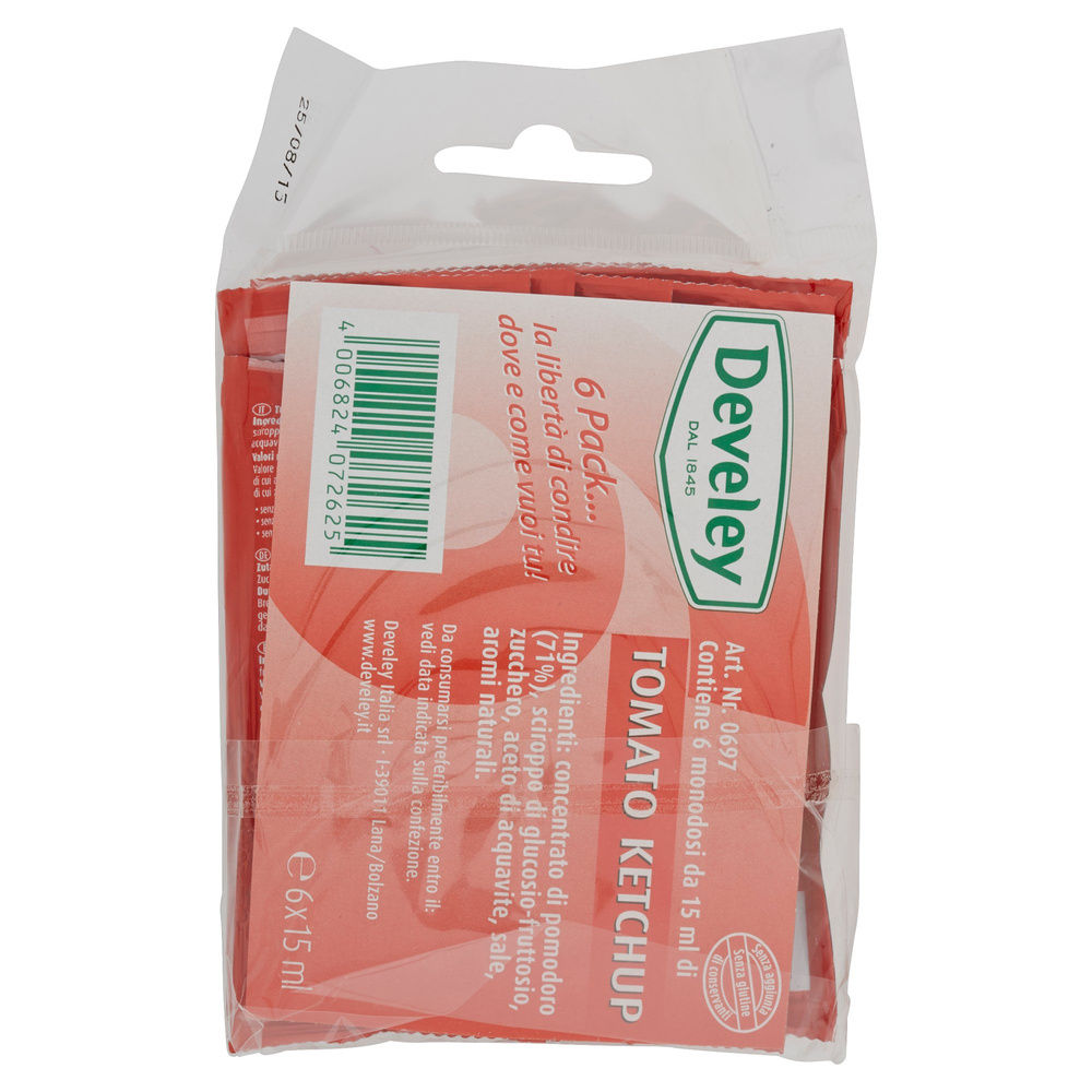 SIX PACK KETCHUP  DEVELEY BUSTINA  G13X6 ML15X6 - 4