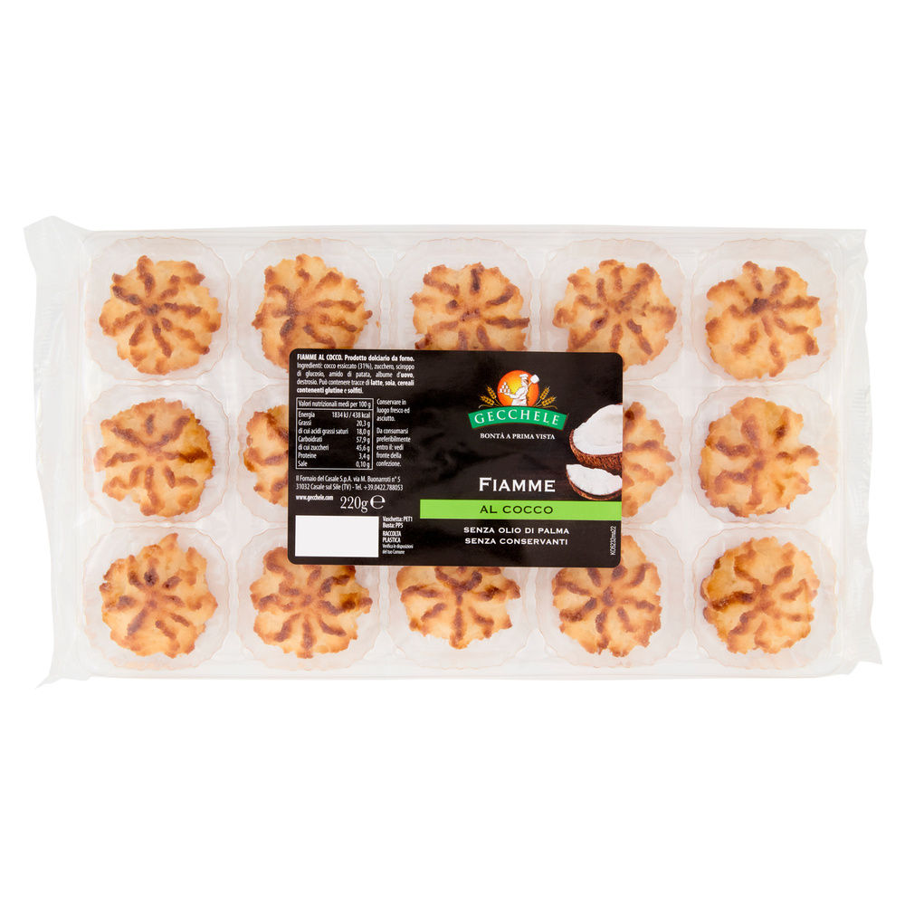 BISCOTTI FIAMME AL COCCO GECCHELE G 220 - 0