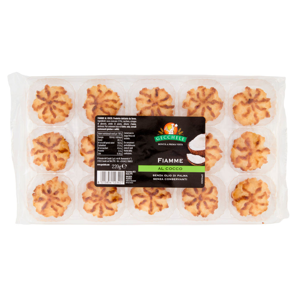BISCOTTI FIAMME AL COCCO GECCHELE G 220 - 6