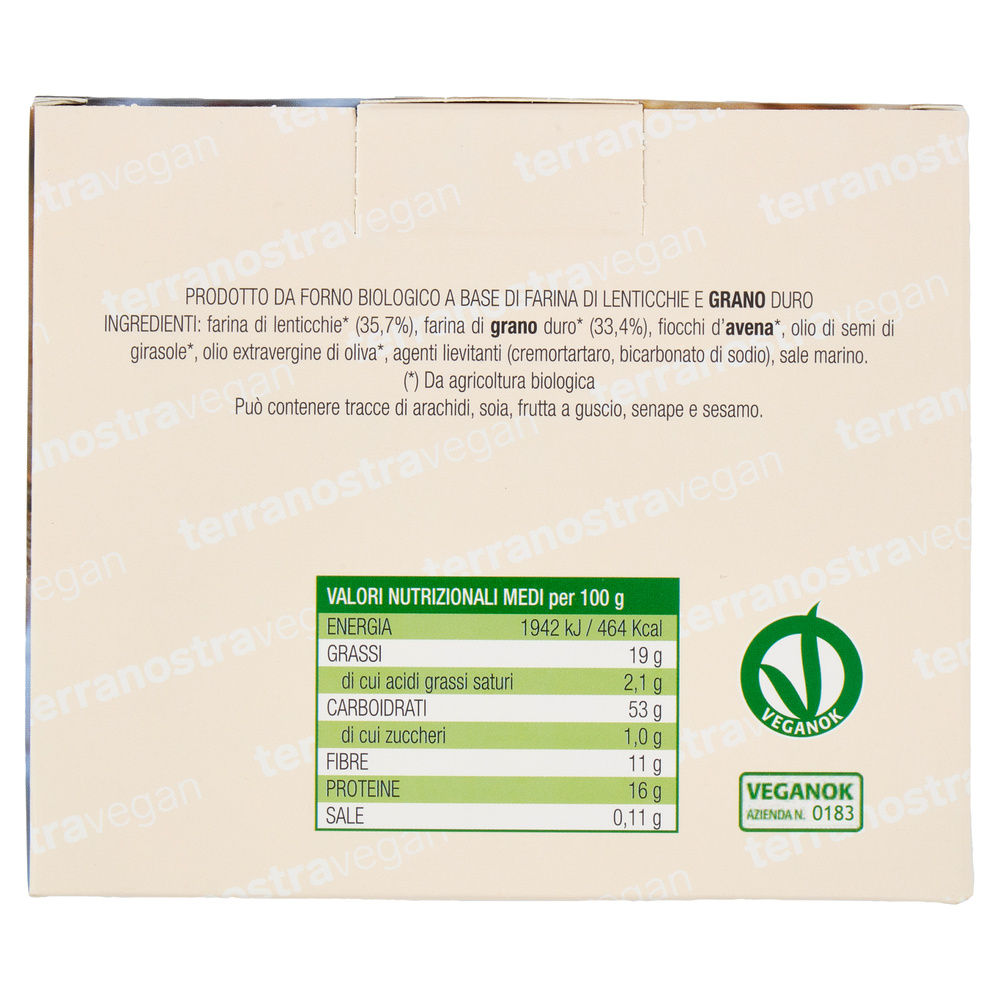 CRACKER DI LENTICCHIE/GRANO DURO BIO G200 - 4