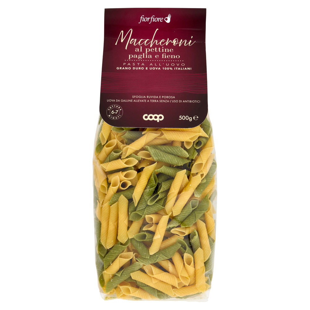 MACCHERONCINI PETTINE P.FIENO UOVO FIOR FIORE COOP G 500 - 6