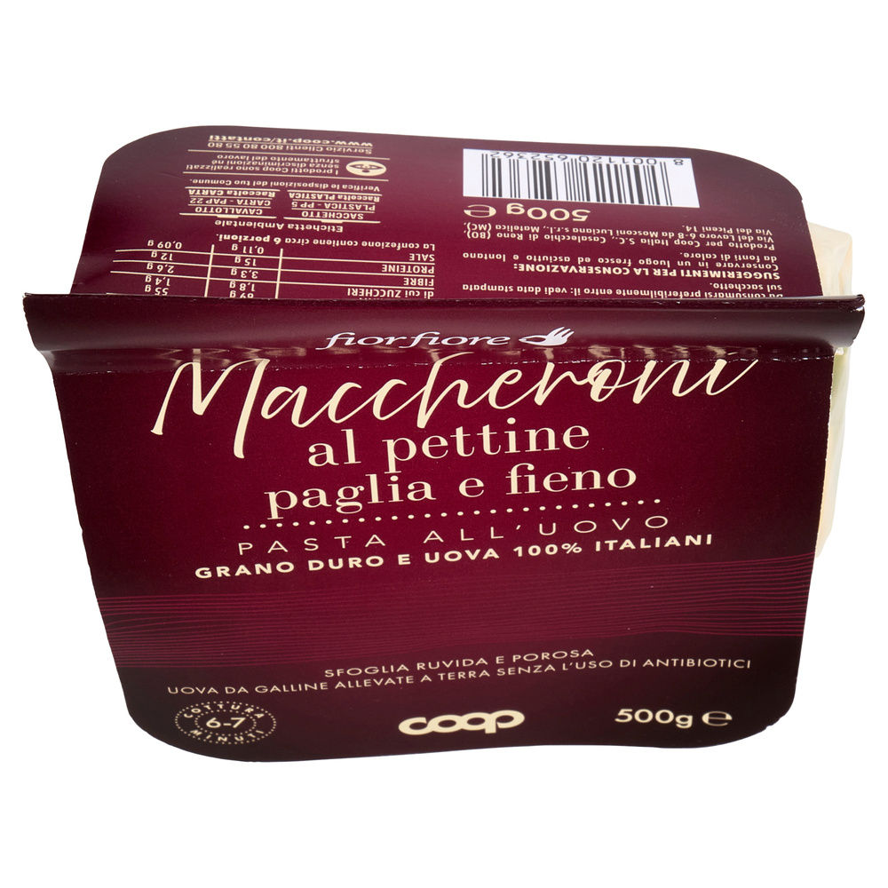 MACCHERONCINI PETTINE P.FIENO UOVO FIOR FIORE COOP G 500 - 2