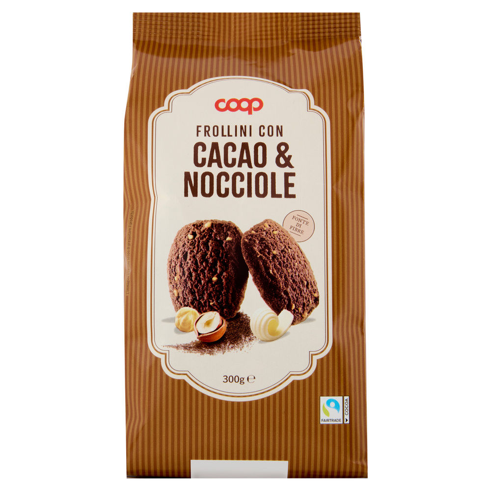 FROLLINI AL CACAO CON NOCCIOLE COOP SACCHETTO G 300 - 0