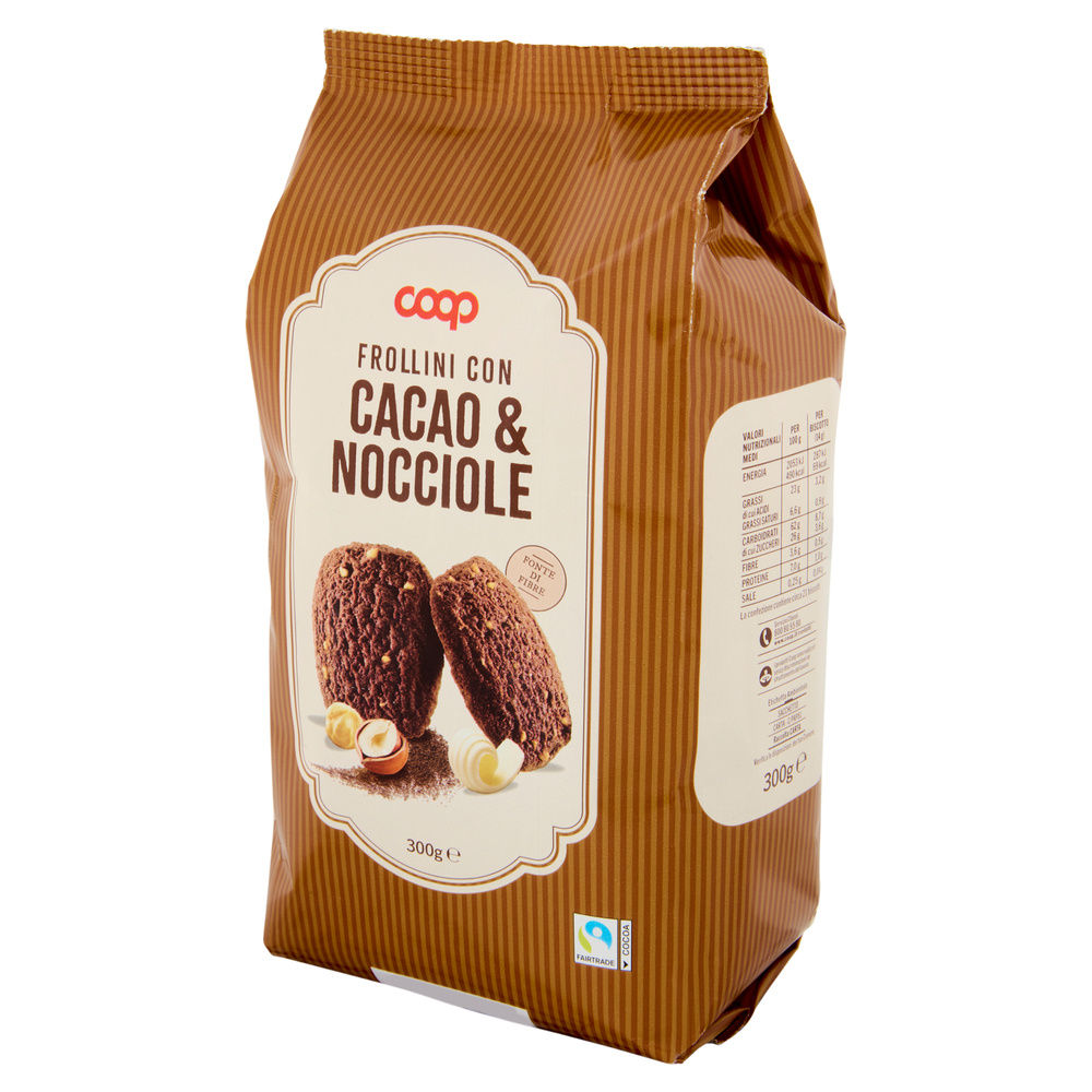 FROLLINI AL CACAO CON NOCCIOLE COOP SACCHETTO G 300 - 1