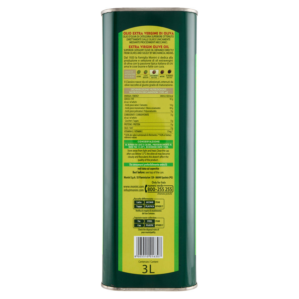 OLIO EXTRAVERGINE MONINI L 3 - 5