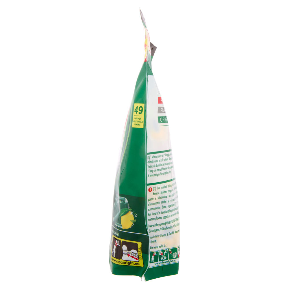 DETERSIVO LAVASTOVIGLIE FAIRY ORIGINAL ALL IN ONE PROFUMO LIMONE 49CAPS G 662 - 5