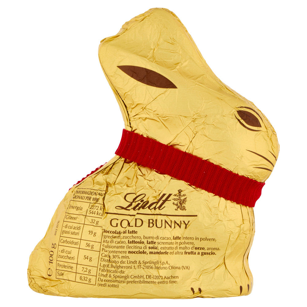 CIOCCOLATO LATTE GOLD BUNNY LINDT INCARTO G 100 - 4