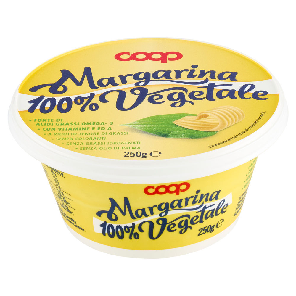 MARGARINA VEGETALE NO OLIO DI PALMA 40% GRASSI COOP 250 GR - 7