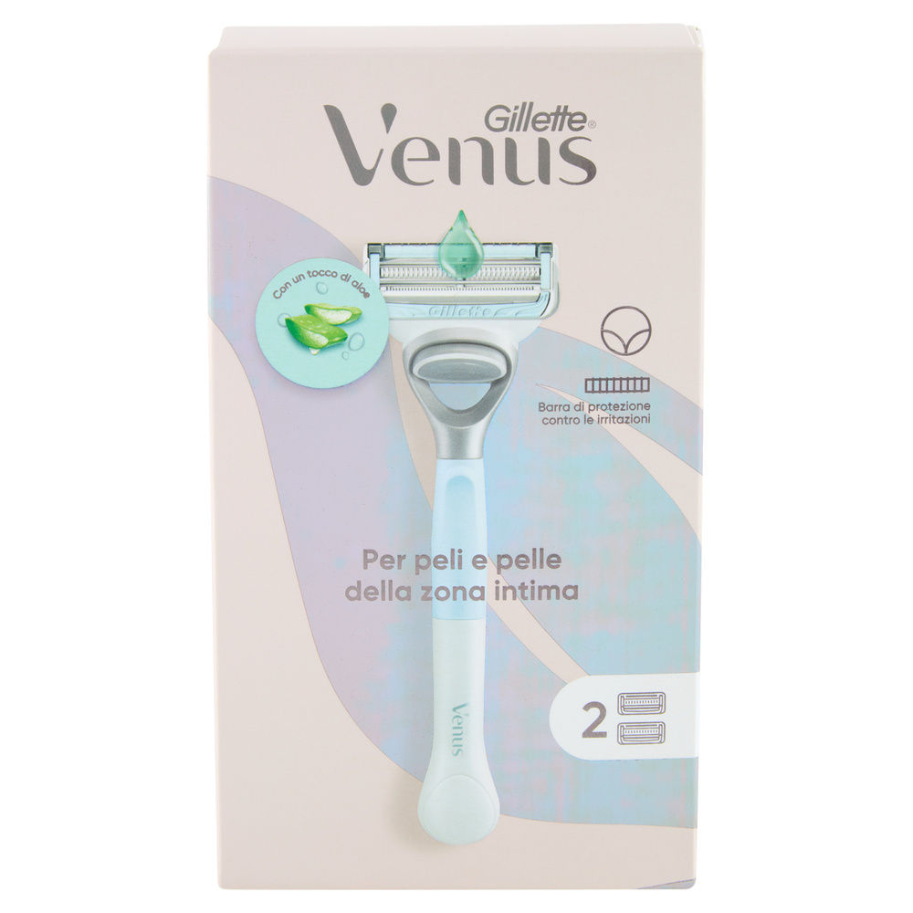 RASOIO GILLETTE VENUS PER PARTI INTIME + 2 LAME DI RICAMBIO PZ.1 - 7