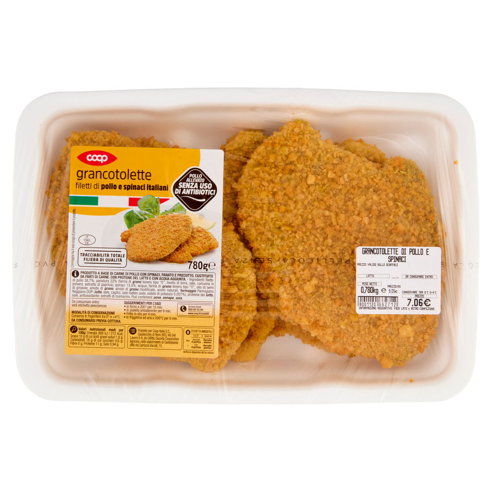 GRANCOTOLETTA CON SPINACI ABF 780G COOP CF - 2