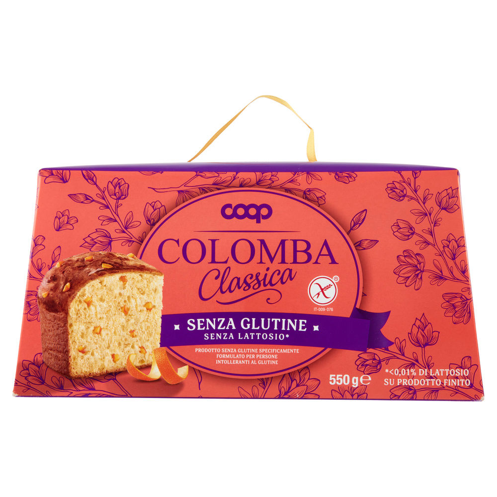 COLOMBA SENZA GLUTINE E LATTOSIO IN ASTUCCIO COOP G 550 - 7