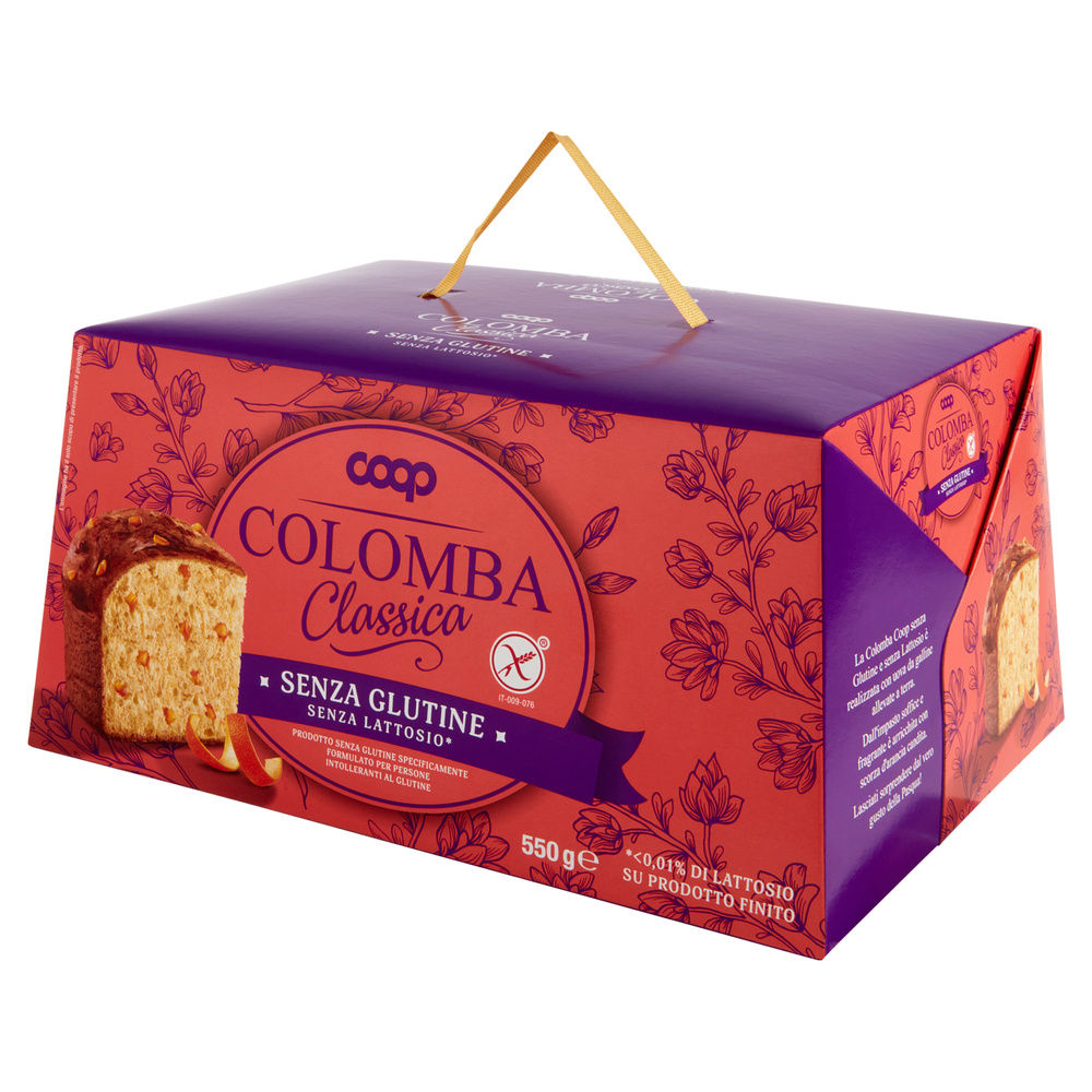 COLOMBA SENZA GLUTINE E LATTOSIO IN ASTUCCIO COOP G 550 - 11