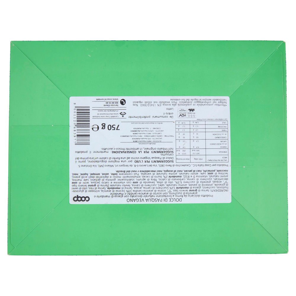 DOLCE DI PASQUA VEGANO ASTUCCIO COOP G 750 - 2