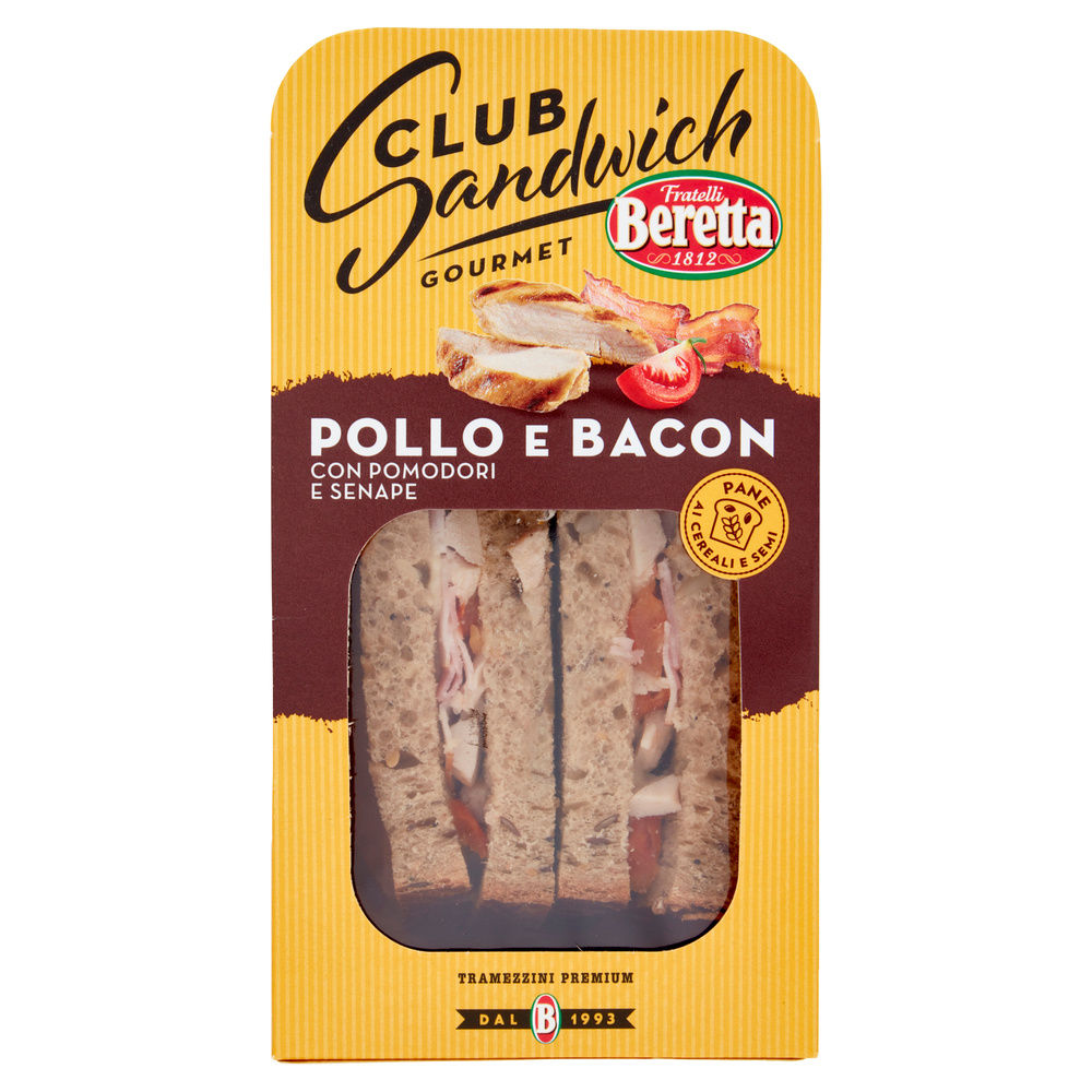 CLUB SANDWICH GOURMET POLLO BACON BERETTA G 160 - 6