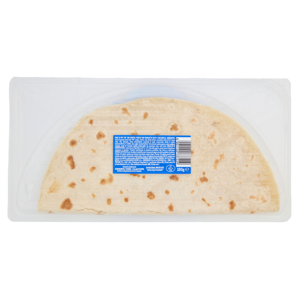 PIADINA PROSCIUTTO COTTO E MOZZARELLA COOP G 180 - 3