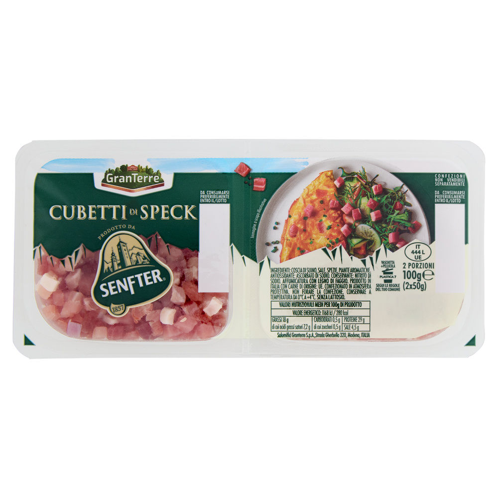 CUBETTI DI SPECK SENFTER G 100 - 0