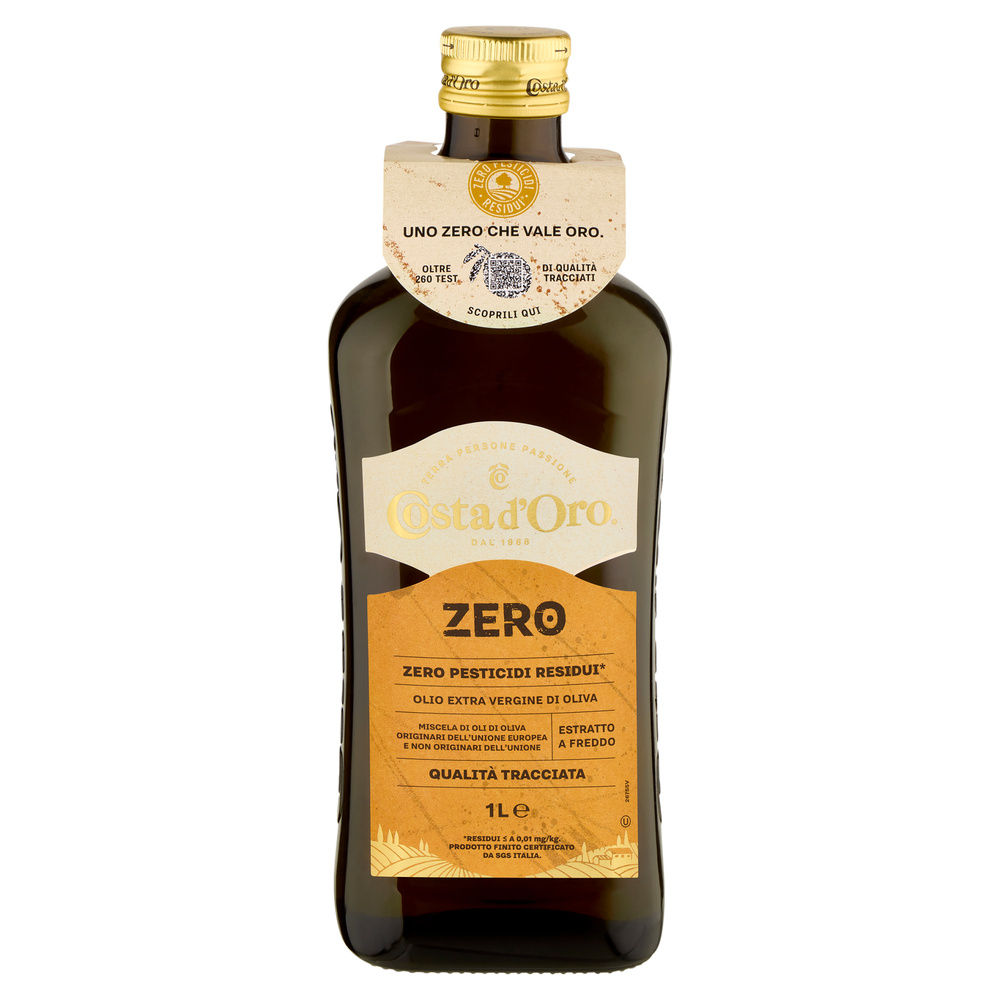 OLIO EXTRAVERGINE DI OLIVA ZERO PESTICIDI RESIDUI COSTA D'ORO ZERO L1 - 5