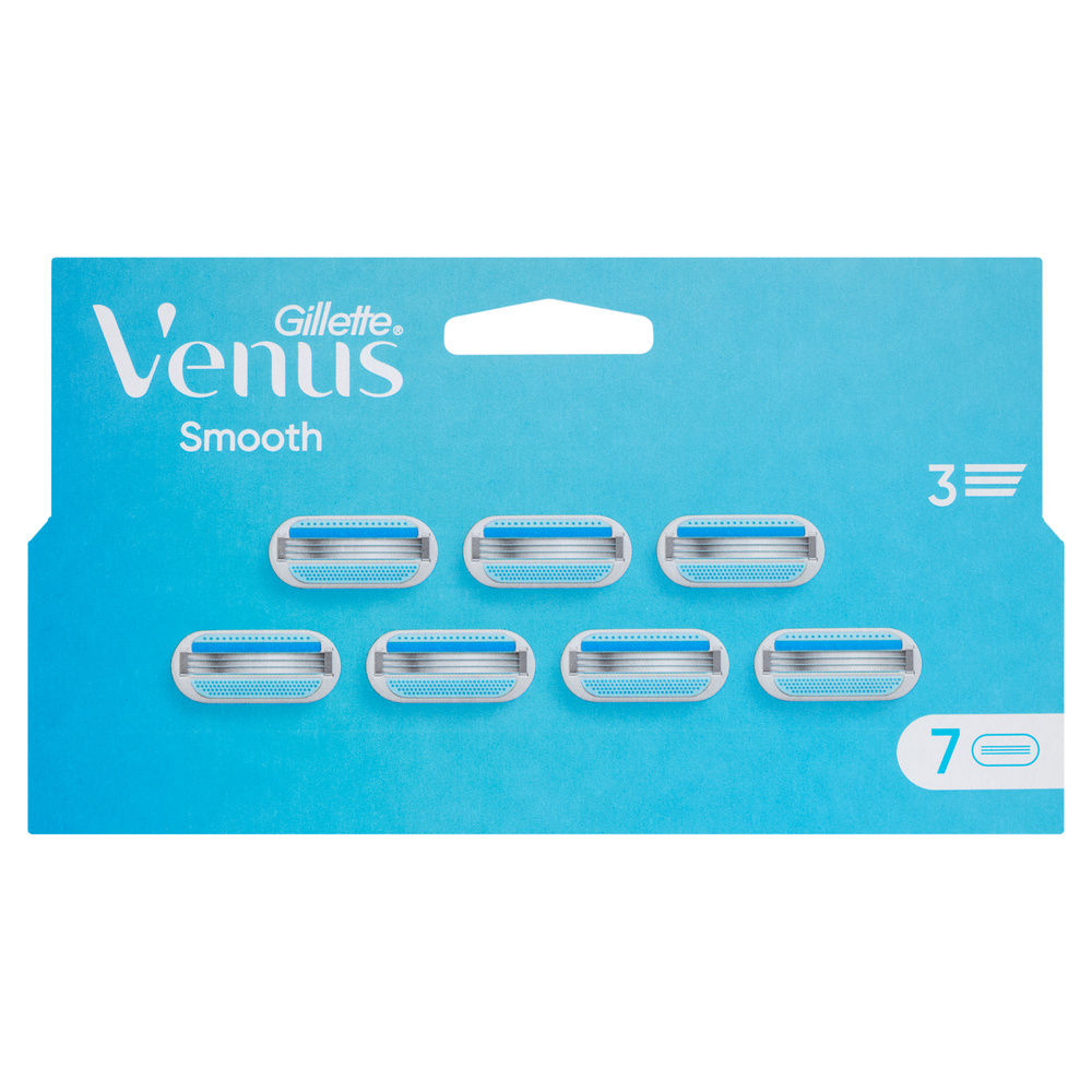 LAME DI RICAMBIO GILLETTE VENUS SMOOTH TRILAMA PZ.7 - 0