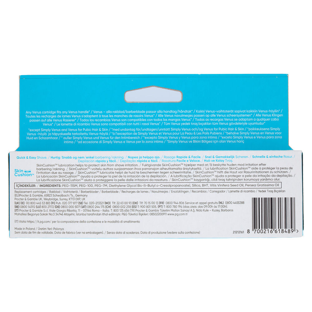 LAME DI RICAMBIO GILLETTE VENUS SMOOTH TRILAMA PZ.7 - 3