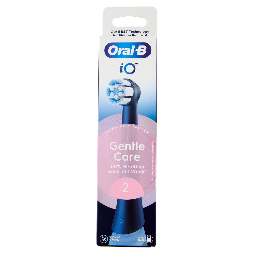 TESTINE DI RICAMBIO PER SPAZZOLINO ELETTRICO ORAL B IO GENTLE CLEAN NERE PZ 2 - 0