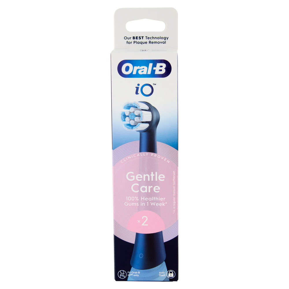 TESTINE DI RICAMBIO PER SPAZZOLINO ELETTRICO ORAL B IO GENTLE CLEAN NERE PZ 2 - 7