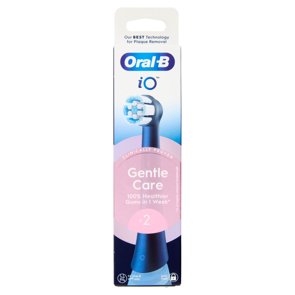 TESTINE DI RICAMBIO PER SPAZZOLINO ELETTRICO ORAL B IO GENTLE CLEAN NERE PZ 2 - 6