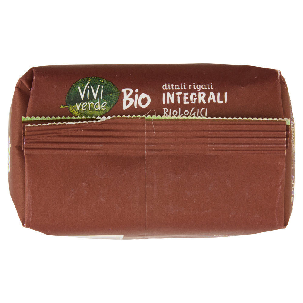 PASTA DI SEMOLA DITALI RIGATI INTEGRALI VIVIVERDE COOP G500 - 2