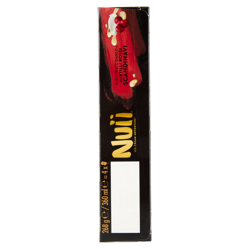NUII CIOCCOLATO BIANCO E MIRTILLI ROSSI SCANDINAVI X4 G 268 - 3