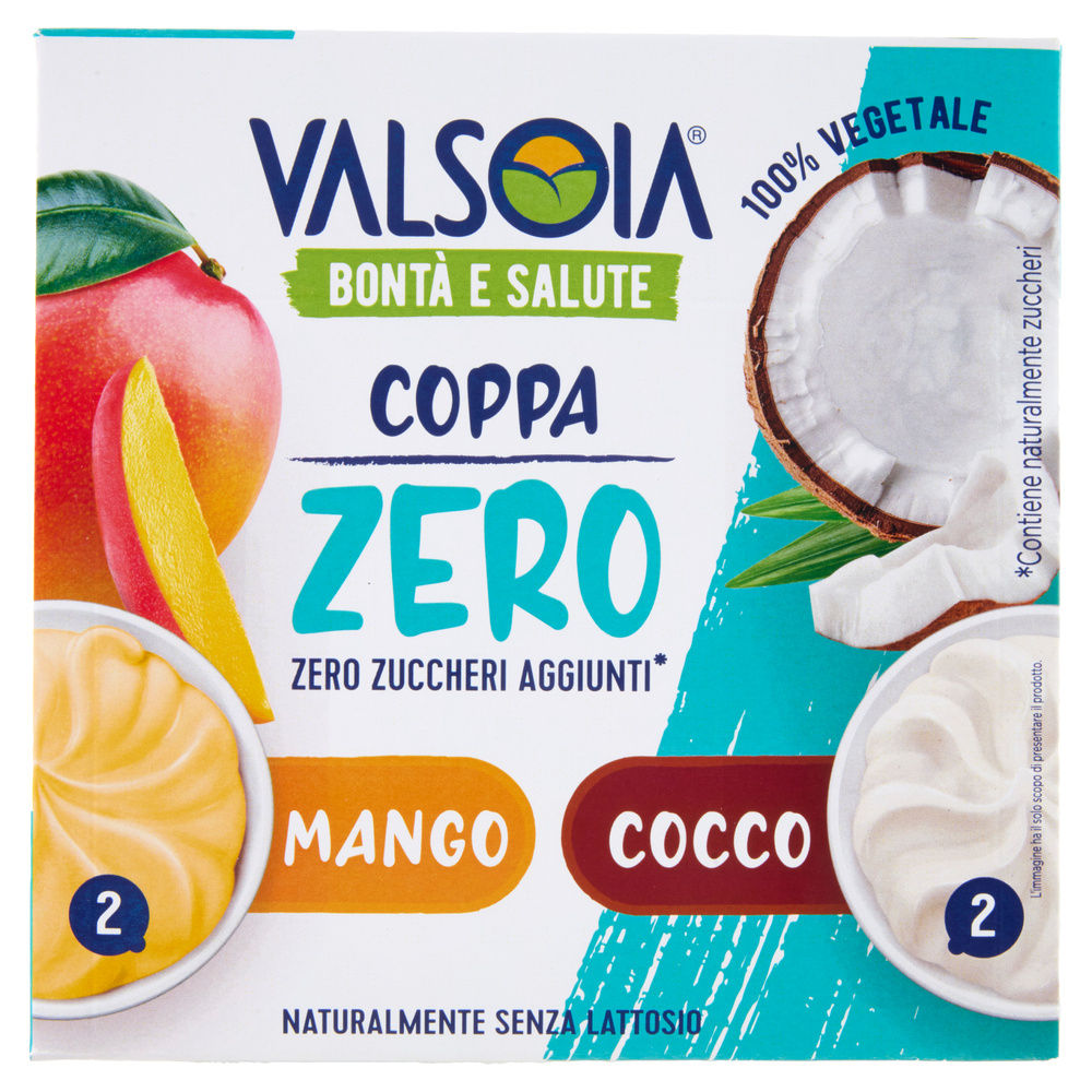 GELATO 100% VEGETALE COPPE MANGO COCCO ZERO X4 VALSOIA G 280 - 6