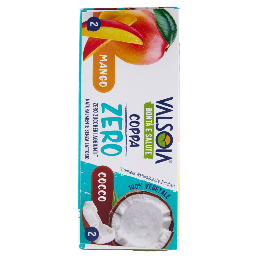 GELATO 100% VEGETALE COPPE MANGO COCCO ZERO X4 VALSOIA G 280 - 5