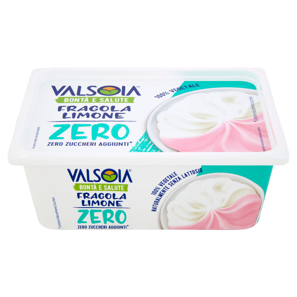 GELATO 100% VEGETALE IN VASCHETTA FRAGOLA LIMONE ZERO VALSOIA G 400 - 7