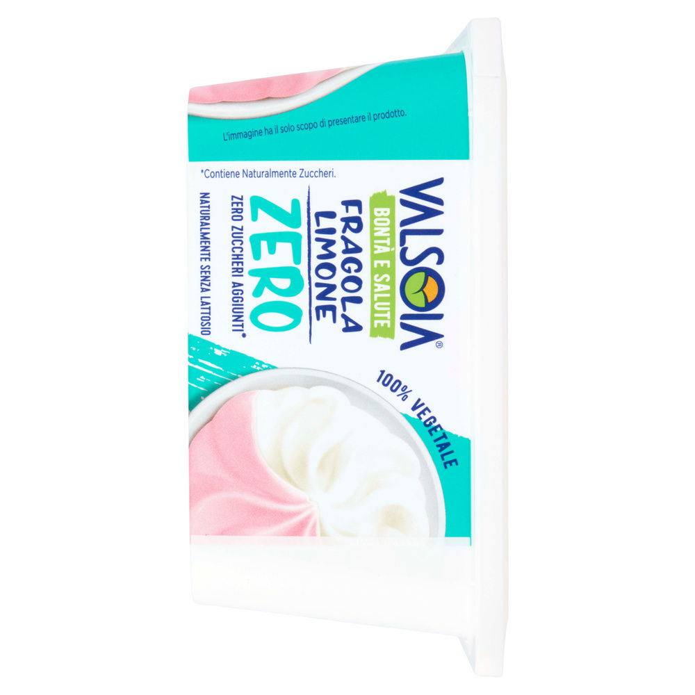 GELATO 100% VEGETALE IN VASCHETTA FRAGOLA LIMONE ZERO VALSOIA G 400 - 5