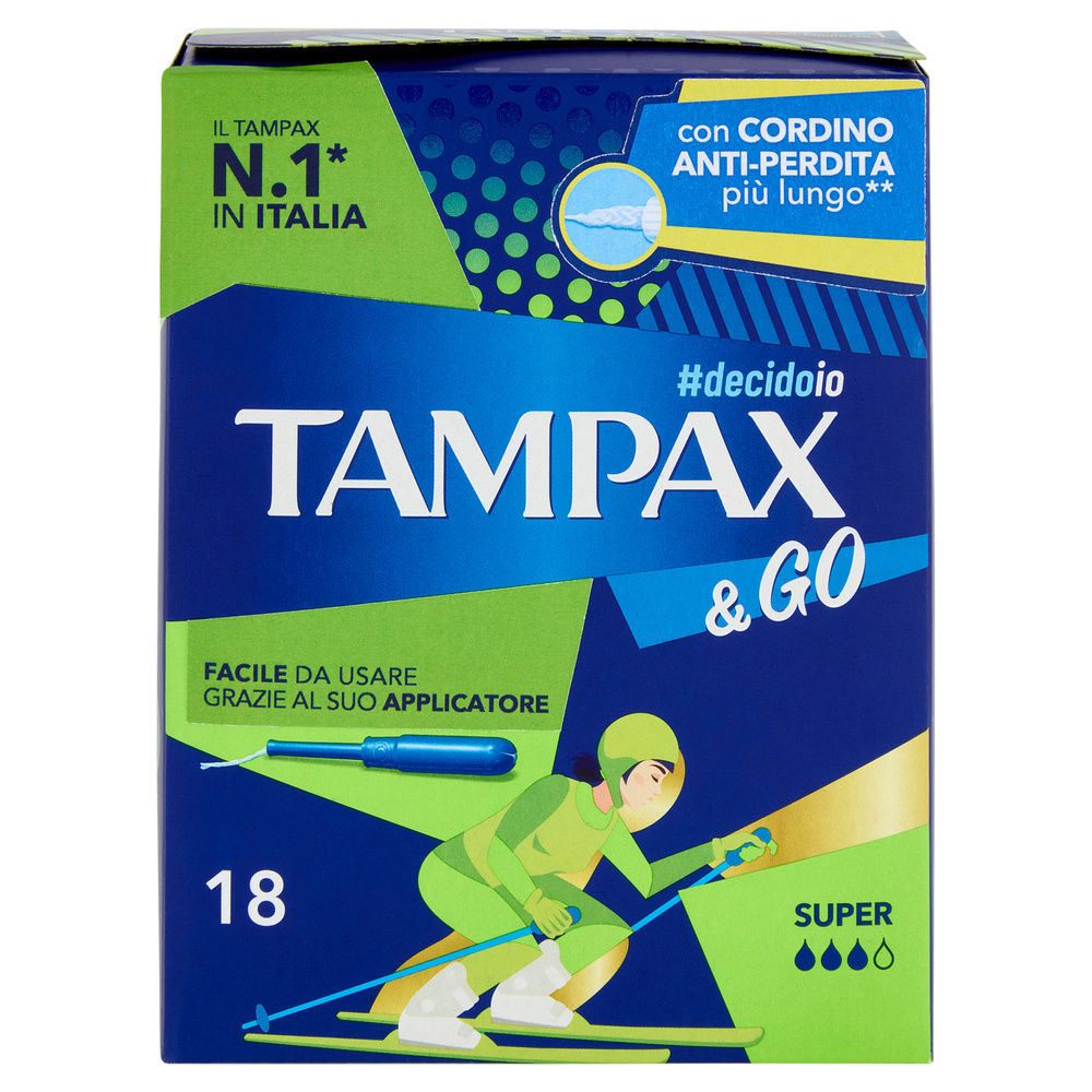 ASSORBENTI INTERNI TAMPAX &GO SUPER PZ.18 - 1