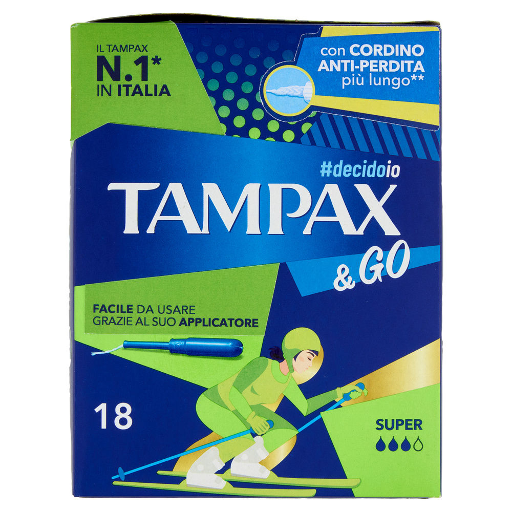 ASSORBENTI INTERNI TAMPAX &GO SUPER PZ.18 - 2