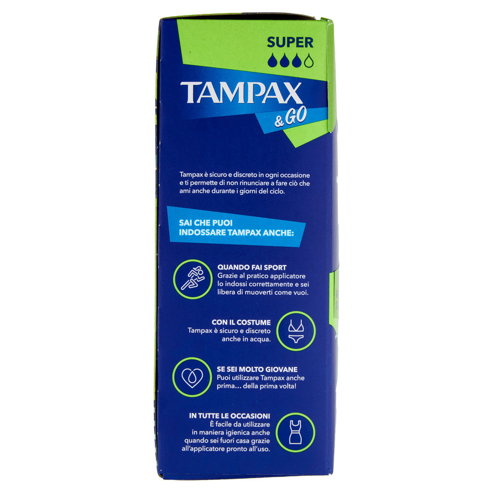 ASSORBENTI INTERNI TAMPAX &GO SUPER PZ.18 - 3