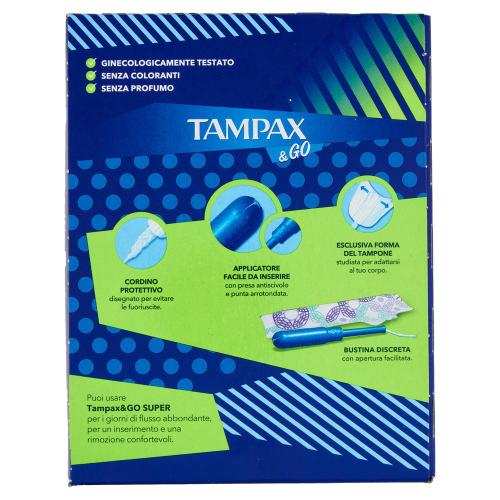 ASSORBENTI INTERNI TAMPAX &GO SUPER PZ.18 - 4