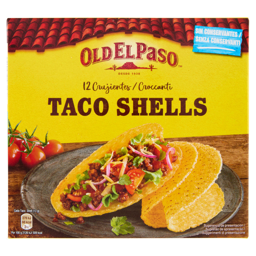 TACO SHELLS OLD EL PASO G 12X13 G 156 - 6