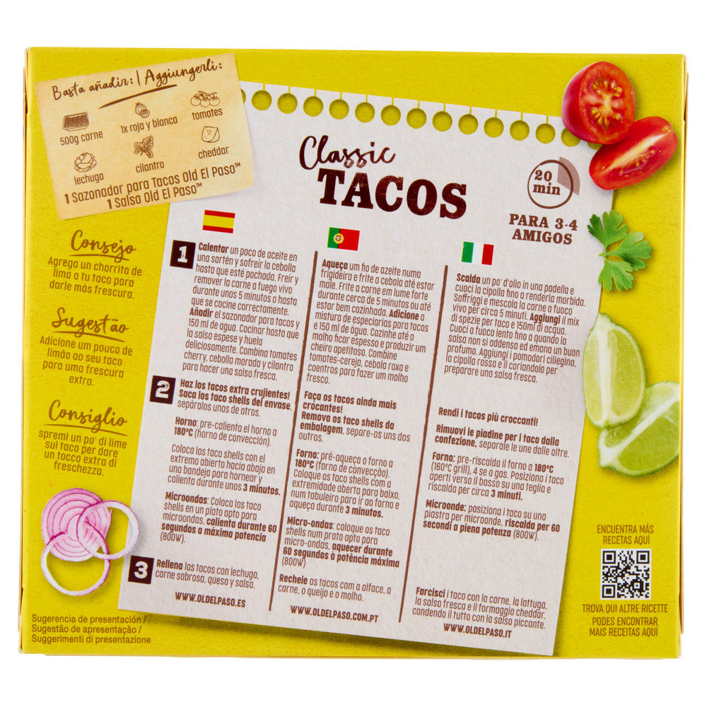 TACO SHELLS OLD EL PASO G 12X13 G 156 - 4