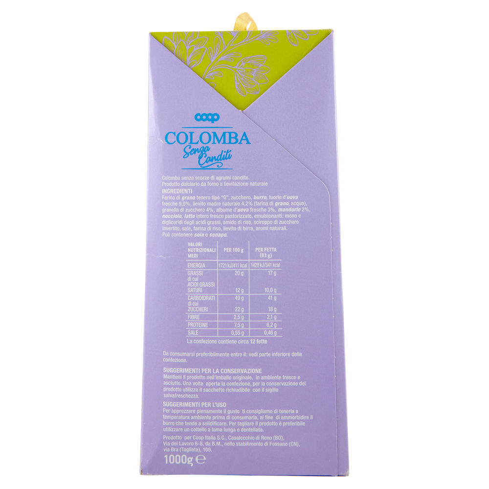 COLOMBA COOP SENZA CANDITI SCATOLA KG.1 - 7